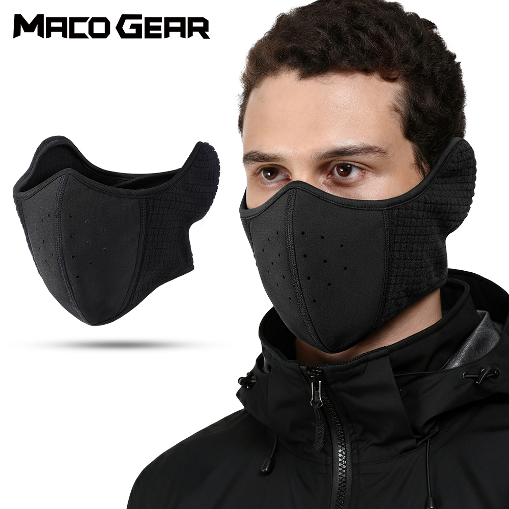 Motorcycle Gear Cycle - Winddichte motorfiets bivakmuts Warm halfgelaatsmasker Fietsen