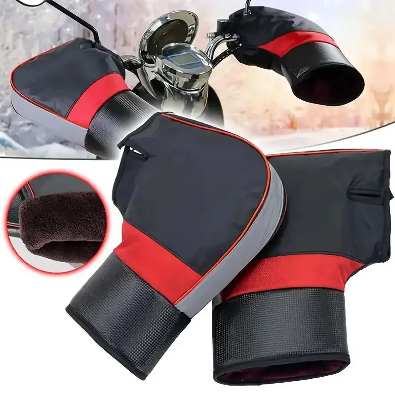 Motorcycle Gear Protection - Motorstuurmoffen Dikke warme regendichte winddichte handbeschermer