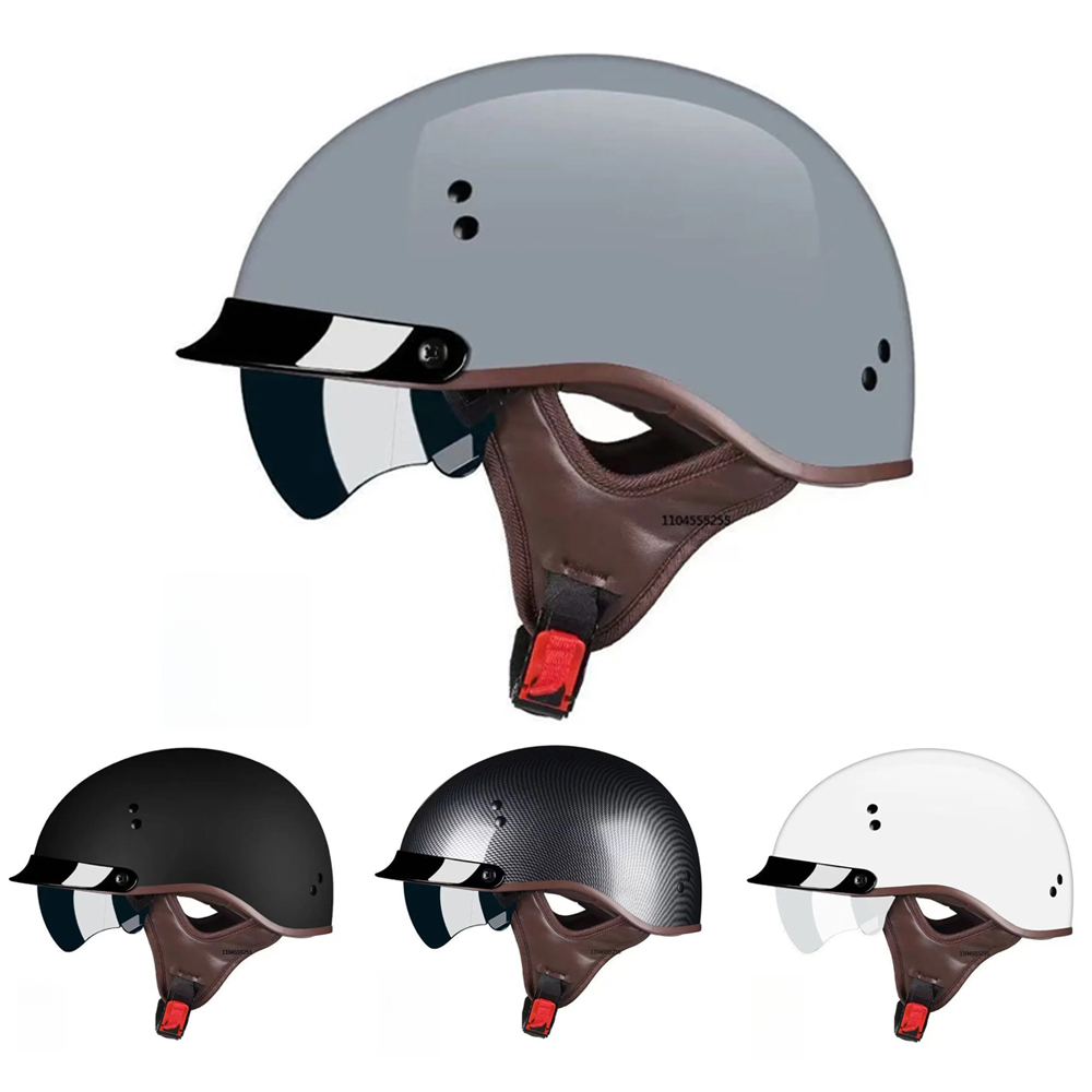 Motorcycle Gear Vintage - Motorhelm DOT-certificering Vintage Duitse halve helm