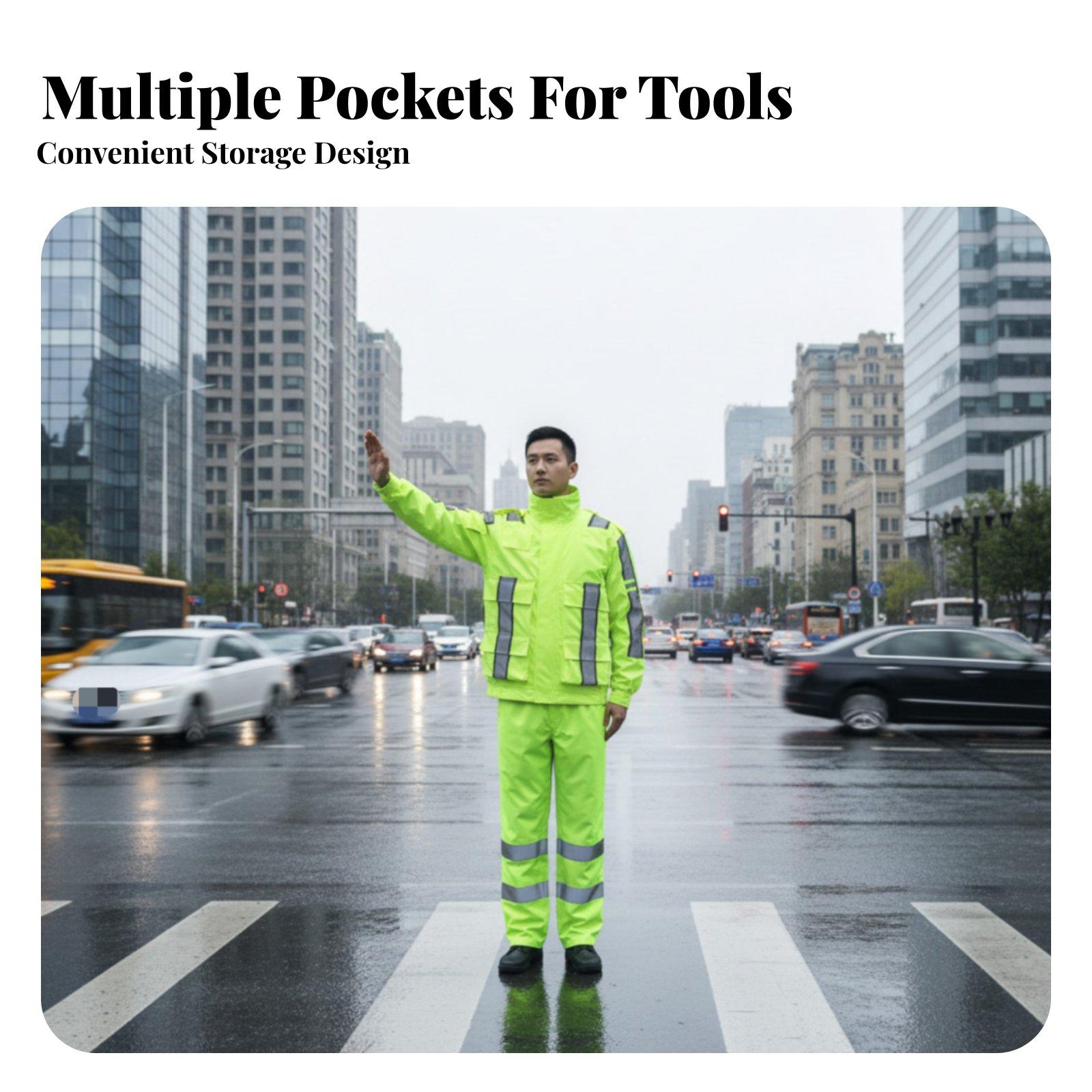 Hoge zichtbaarheid reflecteren - Motorcycle Rain Suit recensie en prijs