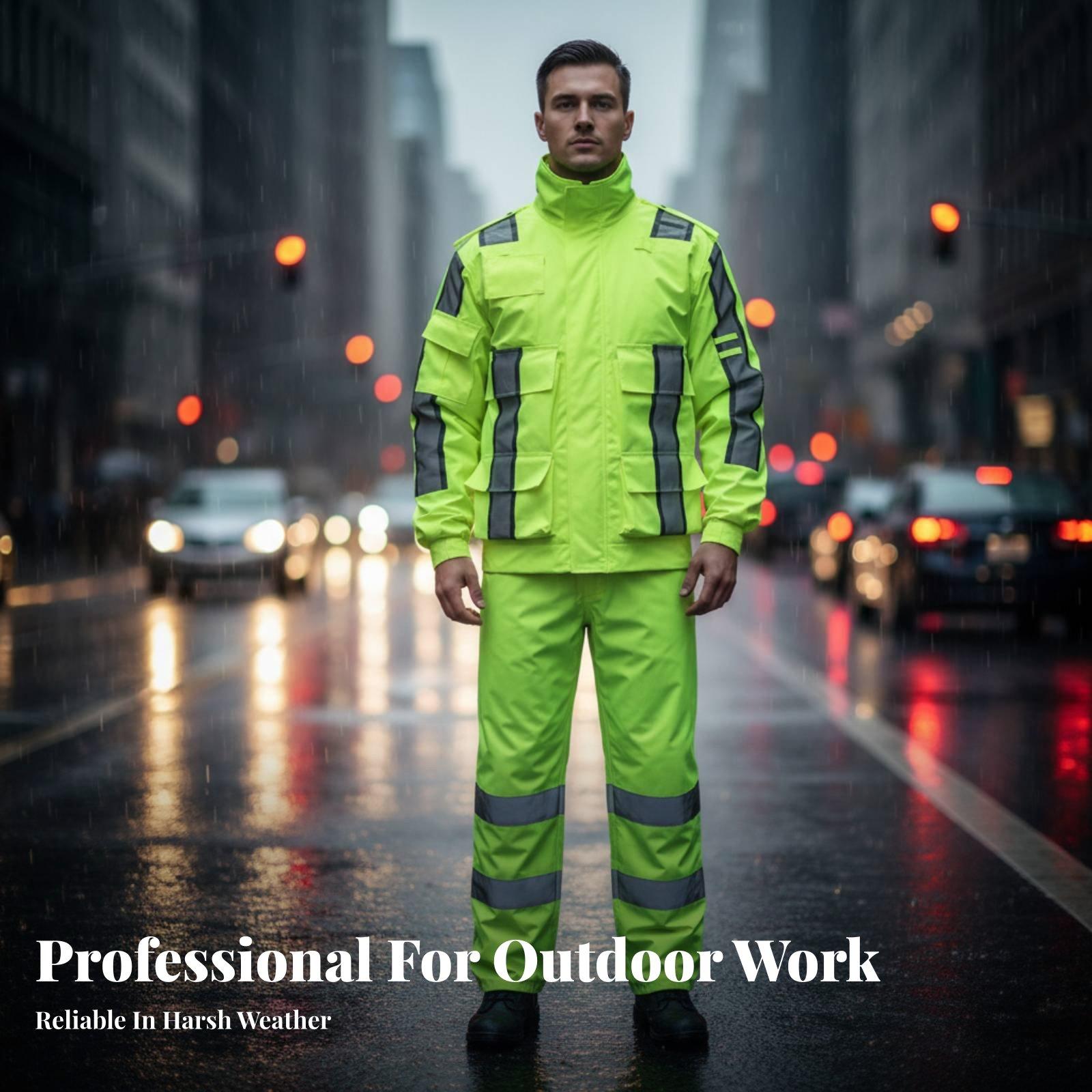 Hoge zichtbaarheid reflecteren - Motorcycle Rain Suit recensie en prijs