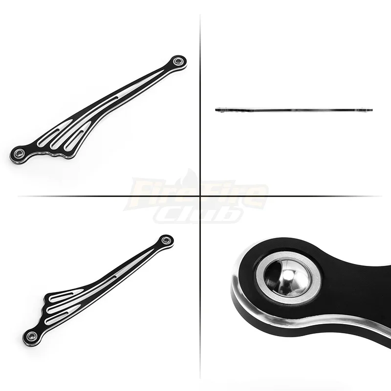 Zwarte Motorvleugel Cnc Versne - Motorcycle Gear Harley Davidson recensie en prijs