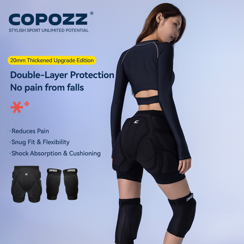 COPOZZ Verbeterde ski-kniebesc - Motorcycle Gear Protection recensie en prijs