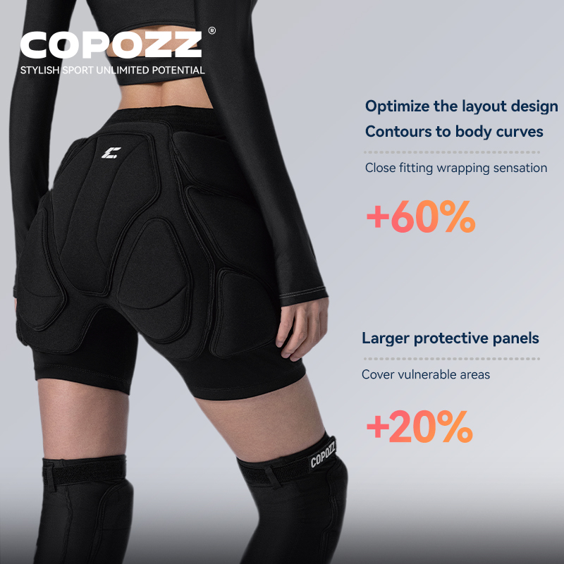 COPOZZ Verbeterde ski-kniebesc - Motorcycle Gear Protection recensie en prijs