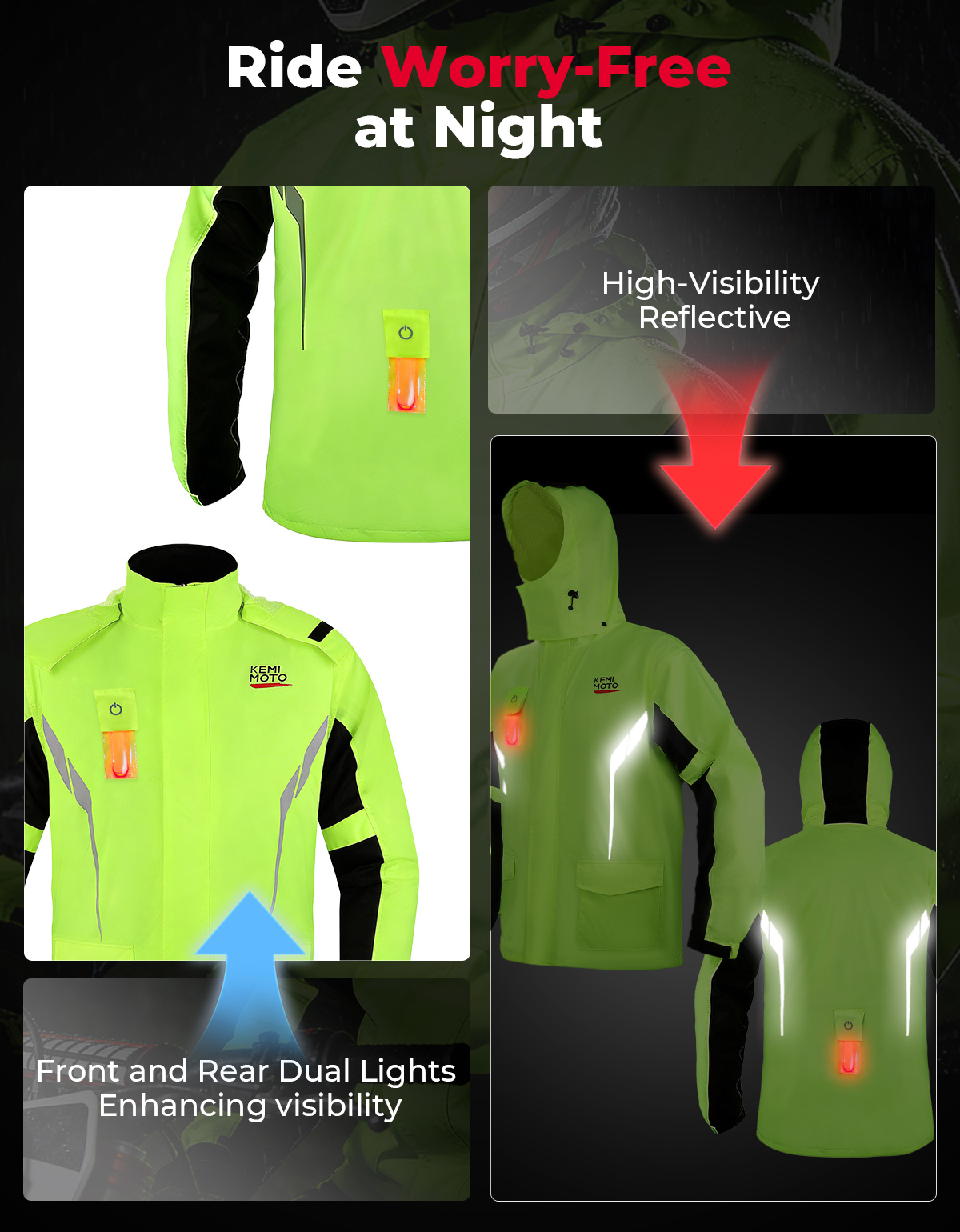 KEMIMOTO Unisex waterdichte re - Motorcycle Gear Cycle recensie en prijs